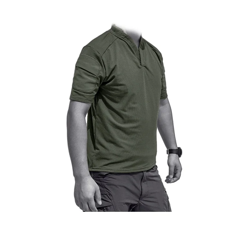 Sport T Shirt POA001 Tactical CAG Styling T-shirt Outdoor Mini Dry Short Sleeve Polo Collar Camo Summer T-shirt