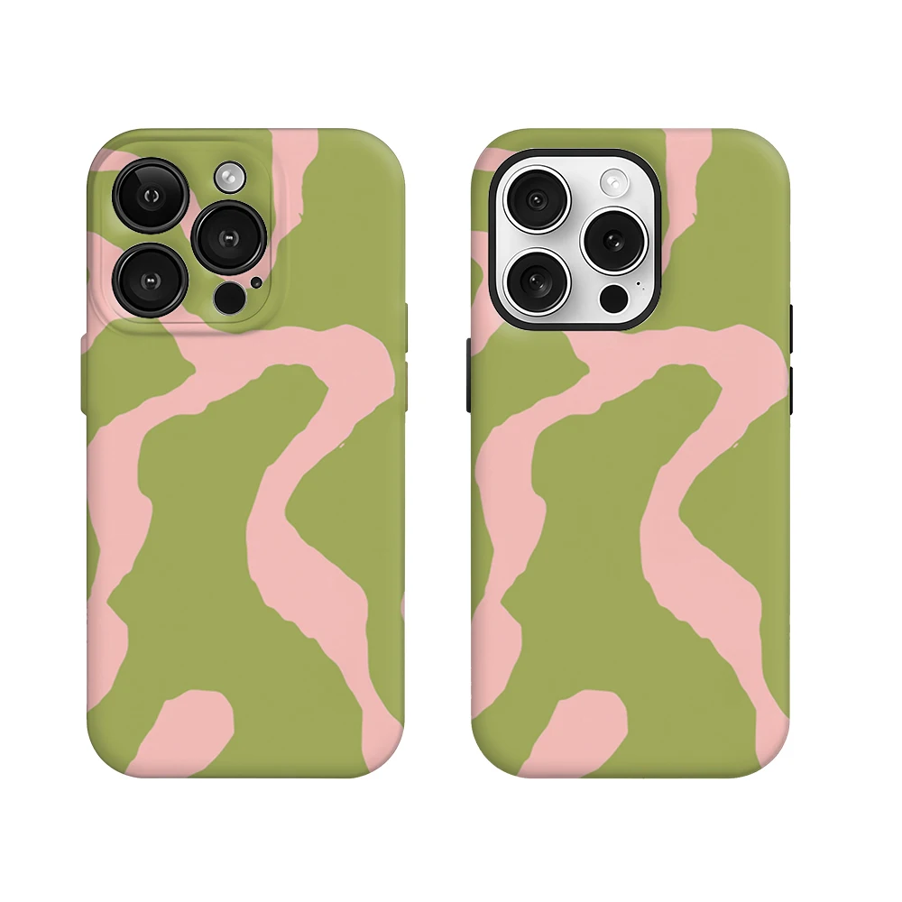 Luxury Double-Layer Phone Case with Botanical Whimsy Design