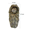 Satin Bonnet Cap Night Sleep Hat Wide Elastic Bands Long Hair Care Wrap For Women Leopard Print 2