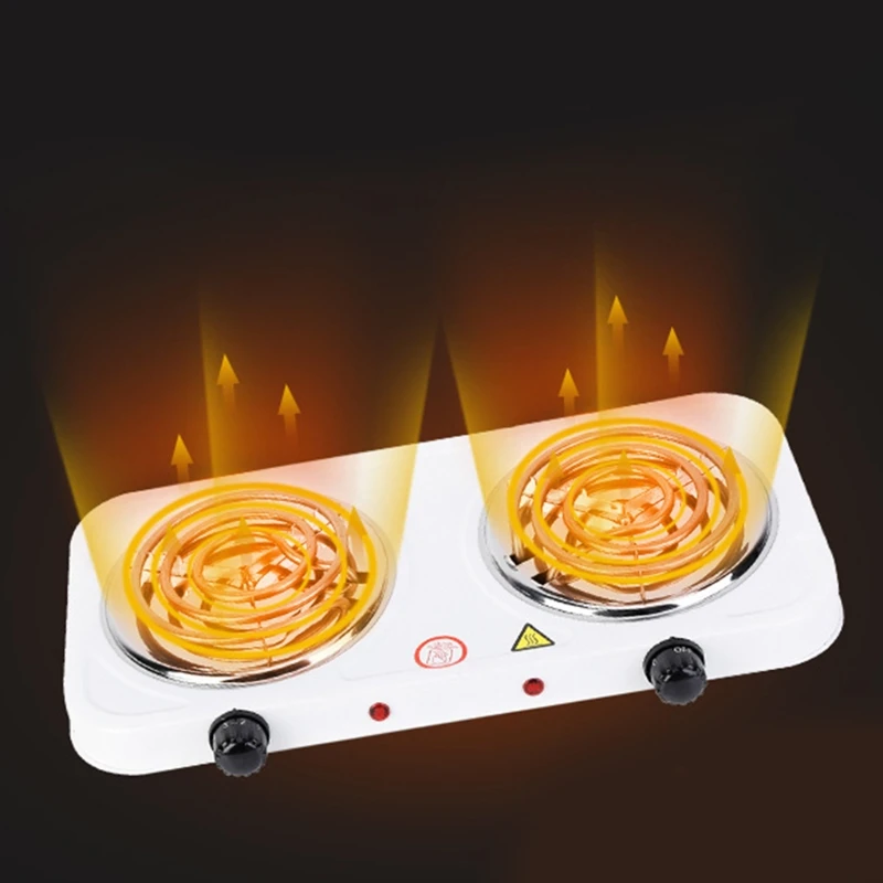 20CC Portable Electric Iron for BURNER Double Stove Mini Hotplate Adjustable Temperature Furnace Home Kitchen Cook Coffee Hea electric stove