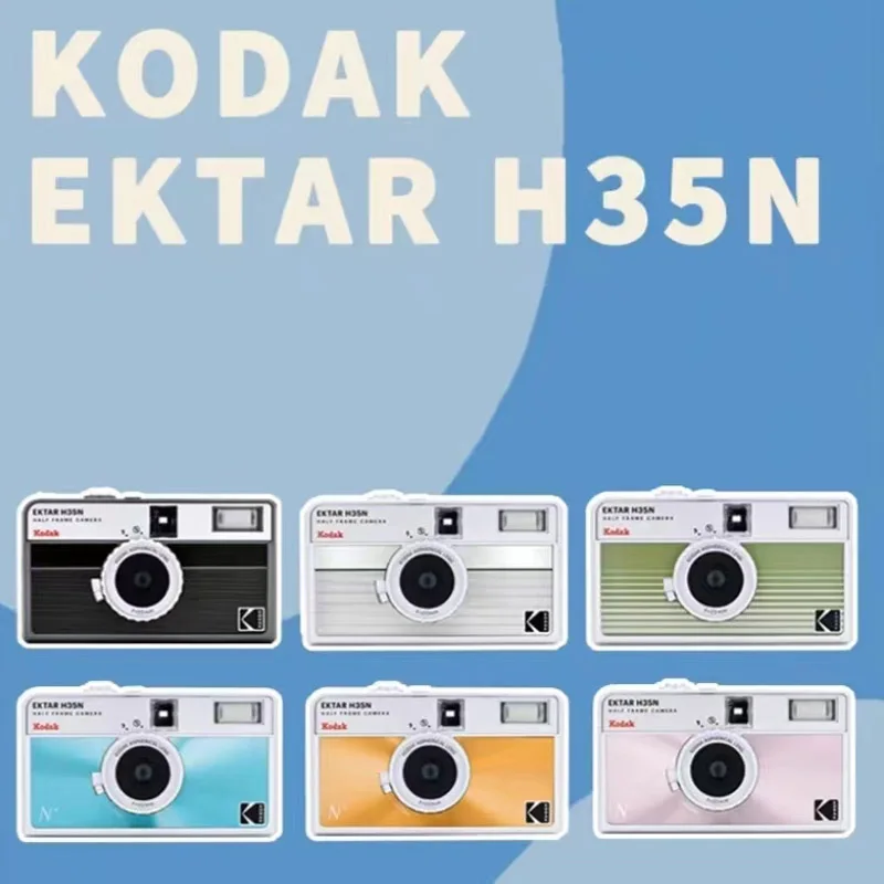 Kodak Ektar H35N Fotocamera A Mezza Cornice Fotocamera Con Pellicola Da 35Mm Fotocamera Con Pellicola Riutilizzabile Con Luce Flash Regalo Di Natale D