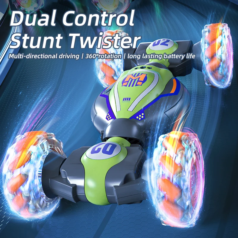 2.4G Gesture Sensing Deformation Remote Control Car 4WD Off Road Vehicle Hand Control Finger Twist Car children Car Toy Gift 2
