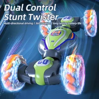 2.4G Gesture Sensing Deformation Remote Control Car 4WD Off Road Vehicle Hand Control Finger Twist Car children Car Toy Gift 2