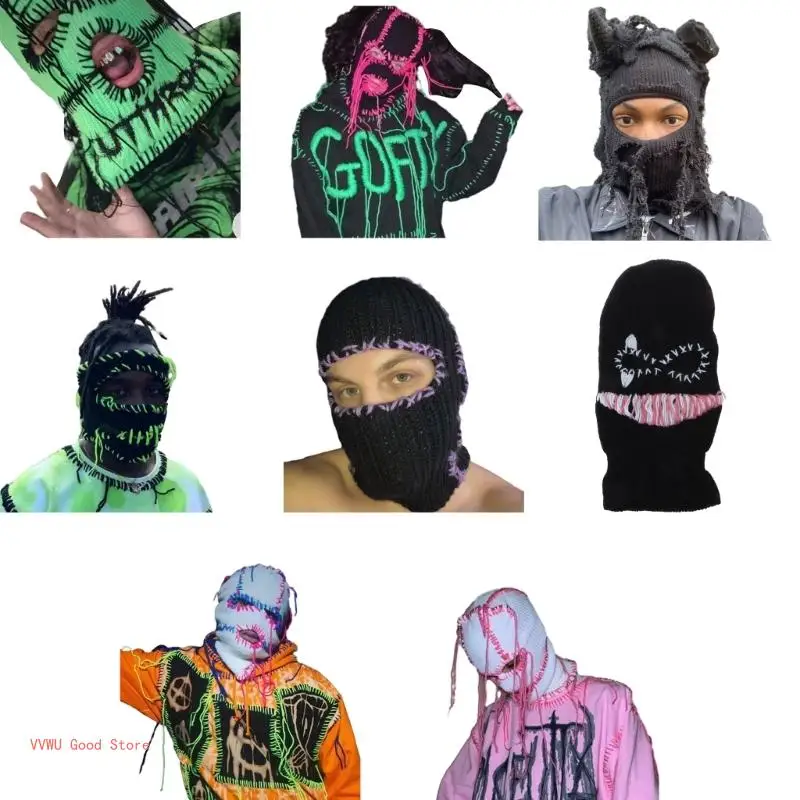 

Cool Windproof Balaclava Hat Outdoor Activity Women Warm Skiing Hat