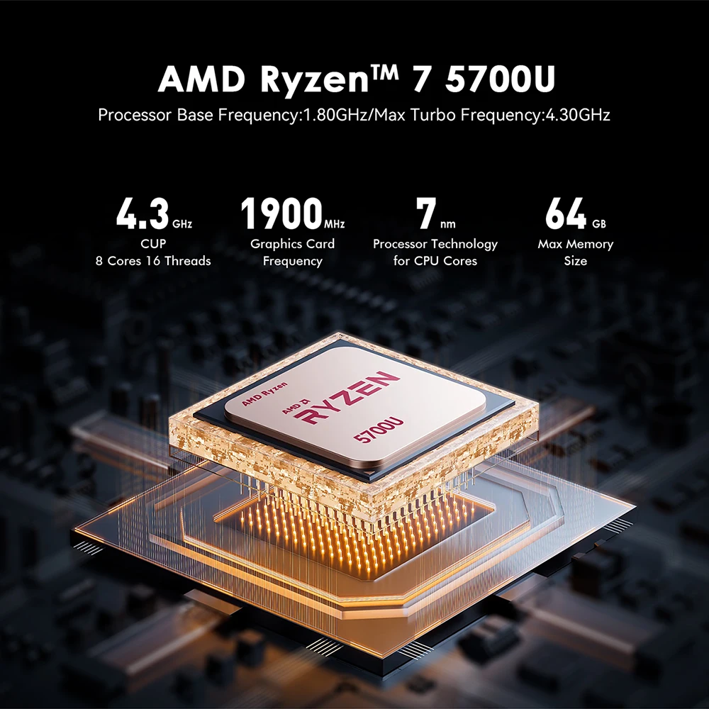 Trigkey S5 5800H AMD Ryzen 7 5800H Mini PC Windows 11 16GB DDR4 500GB M.2  2280 Nvme SSD Trigkey S5 AMD Ryzen 7 5700U Mini PC - AliExpress
