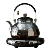 Electric Pottery Stove High Temperature Resistant Intelligent Timer Keep Warm Tea Maker Home Use 950-1200ml Glass Pot Tea Set 1