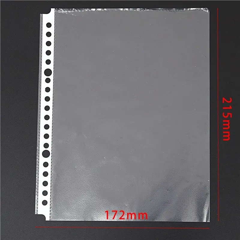 SB - Confezione da 200 buste trasparenti perforate formato A5 - Cartelline in plastica_voghion.com