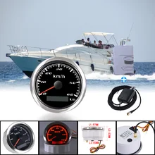 Velocímetro con GPS para motocicleta, odómetro con antena para barco, camión, autocaravana, 85MM, 60 km/h