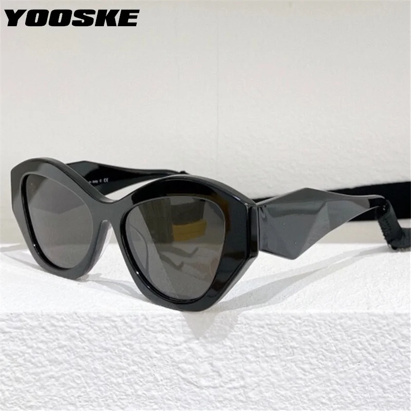 

YOOSKE Brand Cat Eye Sunglasses Women Luxury Brand Designer Small Black Sun Glasses Men Vintage Popular Travel Driving Eyewear