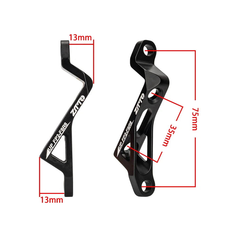 Mountain Bicycle Disc Brake ZTTO MTB Post mount to Flat Mount Disc Brake Adapter Bike Bracket IS PM to FM Caliper Bicycle Rotor Adaptor 140 160mm 180mm