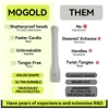 MOGOLD Non-Slip Handle + High-Elastic Soft Rope Body Silent Low-Resistance Jump Rope | Home Fitness Fat-Burning Essential 5