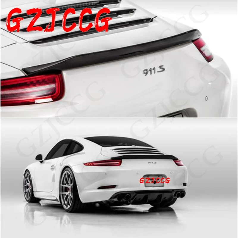 

Carbon Fiber Rear Trunk Spoiler Fit For Porsche 911 Carrera 991 2012 2013 2014 2015 FRP Rear Wing V-RT Style