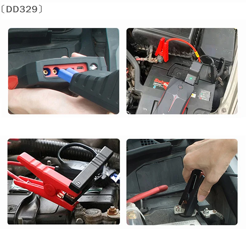 〔DD329〕1pcs Car Emergency Power Relay Clip Ignition Battery Jump Cable Connection Line 500A