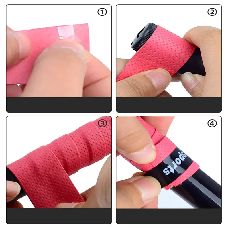 Bike Handlebar Tape Bicycle Handlebar Suck Sweat Band Antislip Breathable Fishing Rod Badminton Tennis Grip Tape Sport Dumbbells Pingpong Sweatband