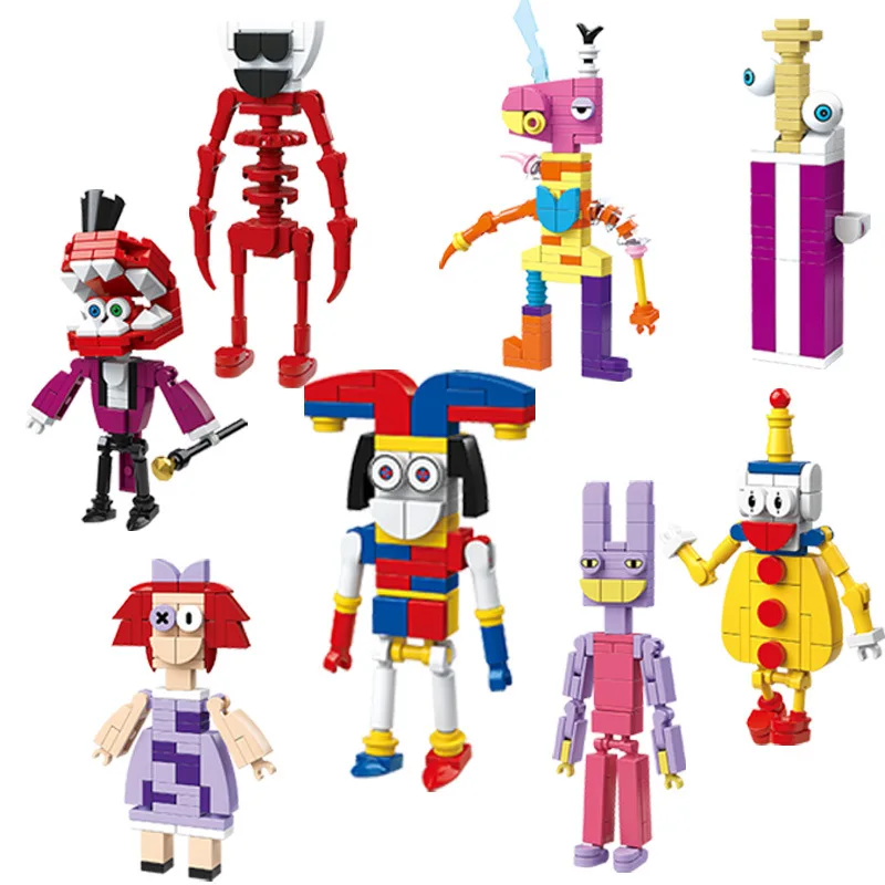 

8 шт./набор, Детский конструктор MOC, цифровой цирк