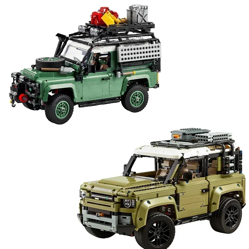 

2336pcs Classic Lands Rover Defender 90 Off-road Vehicle Car SUV ICONS 10317 Model Building Blocks Technical Toys boy kids gift