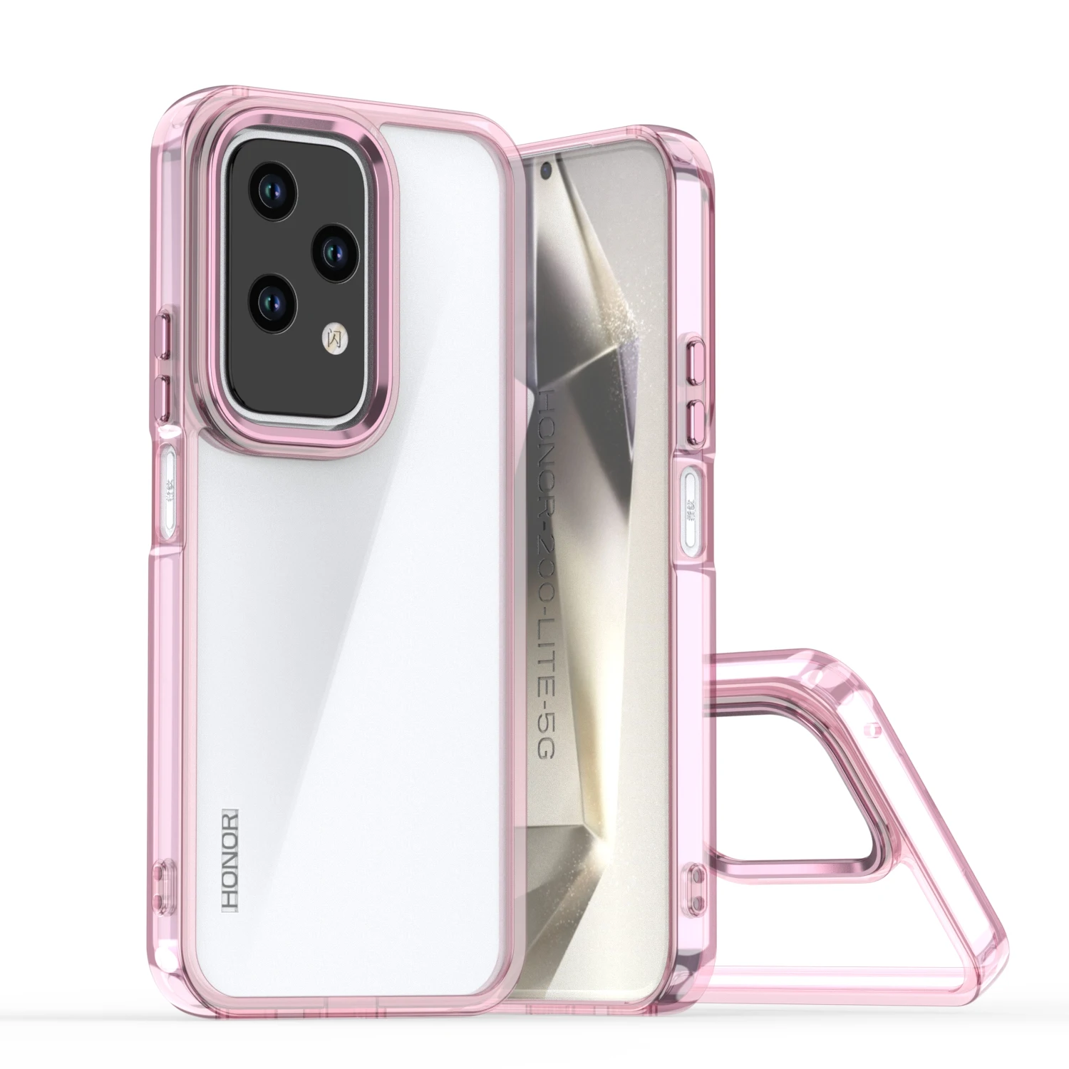 Plating Transparent Shockproof Clear Phone Case, Durable Hard Cover