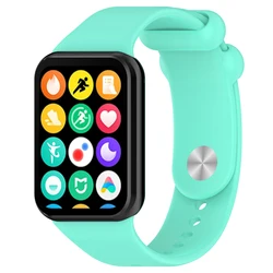 Silicone Smartwatch Wristband Bracelet - Versatile and Durable Watch Accessories for Redmi Watch 6 (Water Green)