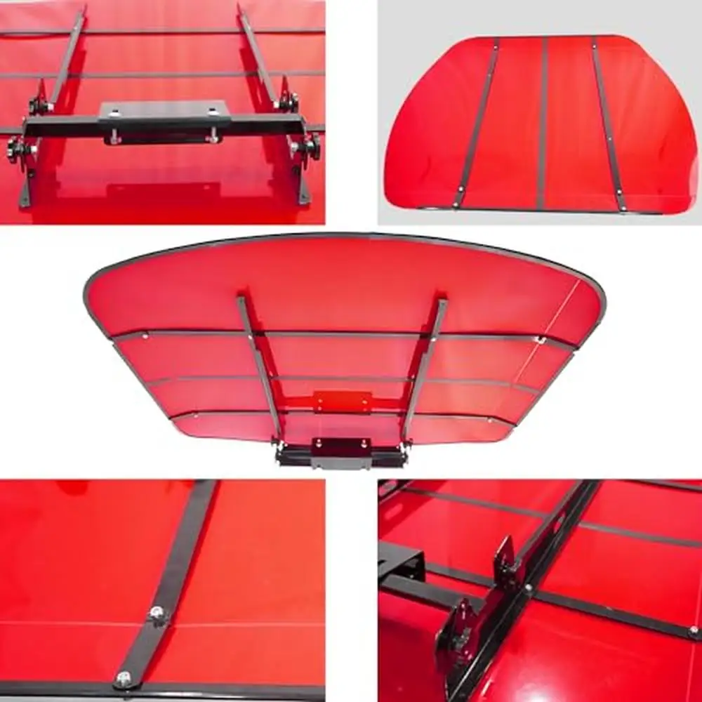Tractor ROPS Canopy Umbrella Canopy High-Density Thermoplastic  Canopy Universal Mounting Bracket Resilient Non-Fading Durable 5