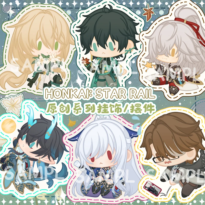 

Game Honkai: Star Rail Jingliu Danheng Jingyuan Luocha Acrylic Keychain Cosplay Keyring Itabag Pendant Decoration Gift Xmas