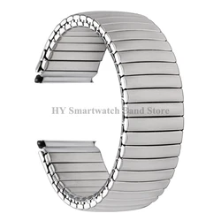 Stainless Steel Elastic Watch Band Universal Bracelet Expansion Strap - 22mm (Silver)