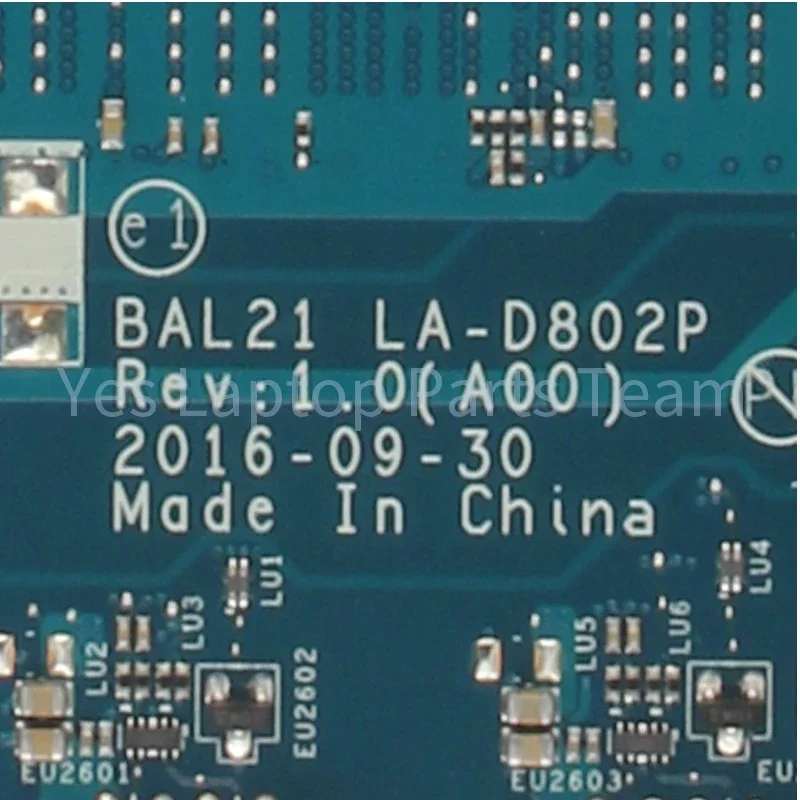 Placa-mãe Portátil para Dell Inspiron P66f 5567 5767 La-d802p 081yw5 057k0h 0dg5g3 i5 i7 7ª Geração Cpu - Imagem 3