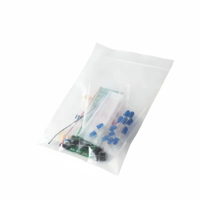 NE555 CD4017 IC LED DIY Electronic Lights Kit Red Blue Dual-Color DIY Kit Strobe Electronic Suit Flashing Lights Components - Image 6