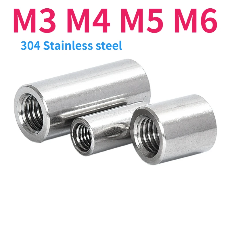 SS304 Acciaio Inox Allungare Dado Rotondo Distanziale Pilastro M3 - Foto 11