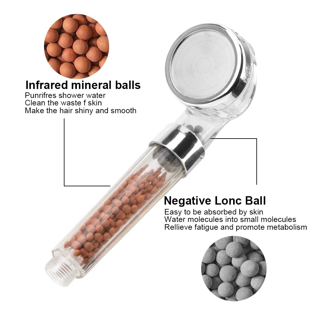 

Ручная насадка для душа высокого давления, насадка для душа с анионным фильтром, аксессуары для ванной комнаты