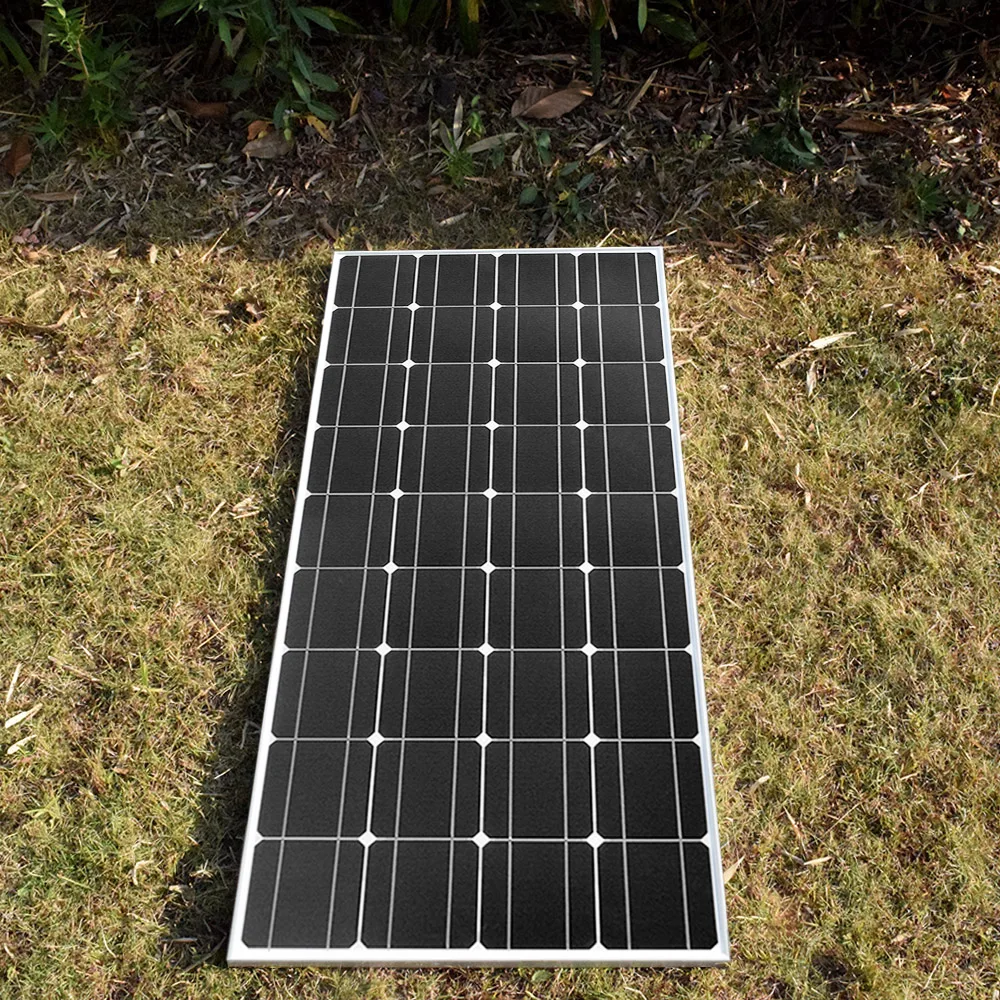 Solar Panel 150W 18V Pannello Solare Modulo Leggero Cella Di Alimentazione Fotovoltaica Per 12V Ricarica Batteria Barca Caravan Applicazioni Off Grid 