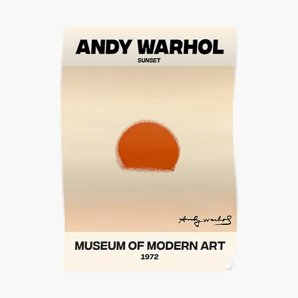 

Andy Warhol Print Andy Warhol Sunset P Poster Mural Room Wall Decor Painting Vintage Decoration Art Print Funny No Frame