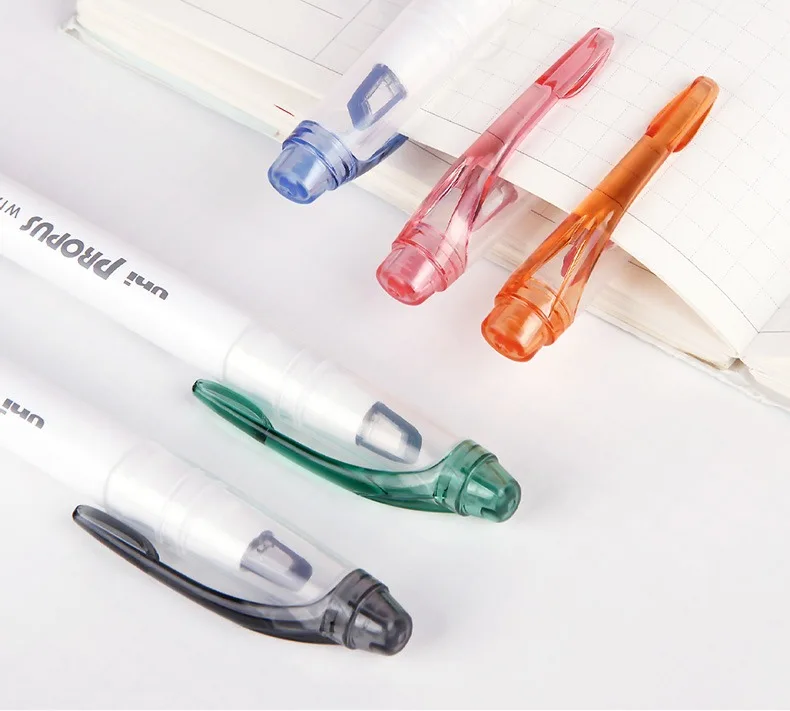 Japanischer uni PROPUS Fenster-Textmarker, 103T/102T, volle Farben, Doppelkopf-Handkonto-Markierungsstift, kein Verschmieren, Kunst-Schreibwaren – Detail 7