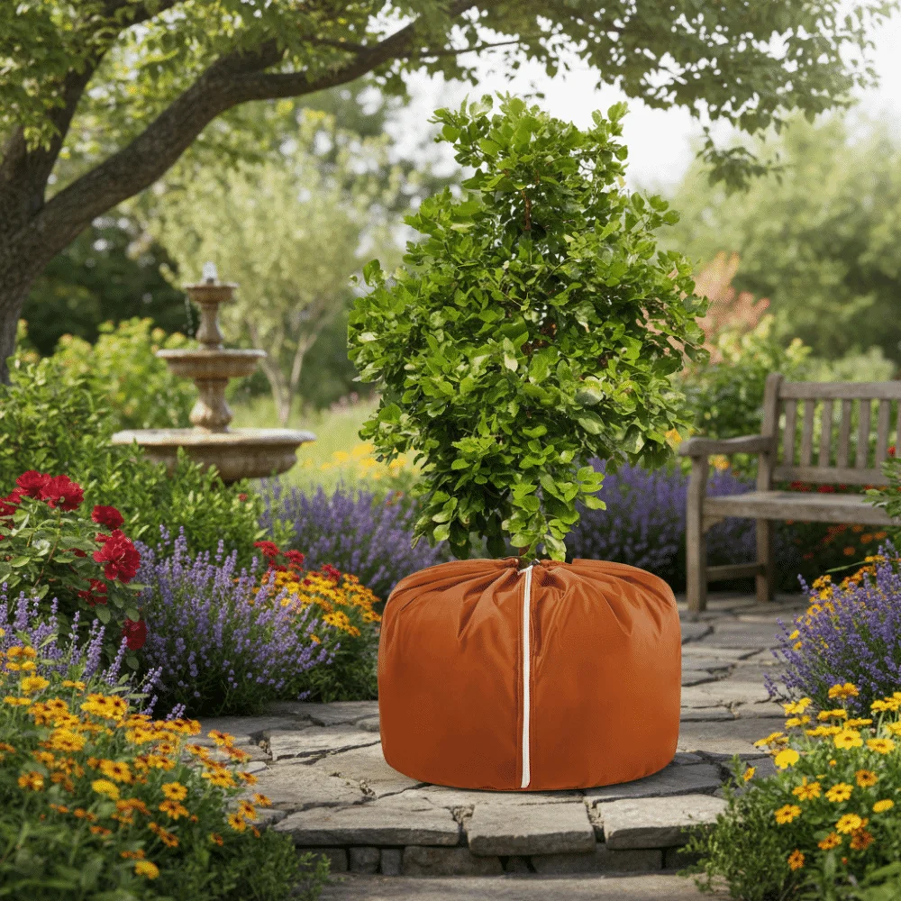 Oxford Cloth Winter Plant Cover Reusable With Zipper Plant Protection Cover Waterproof Thermal Protection Anti-Freezing Bag