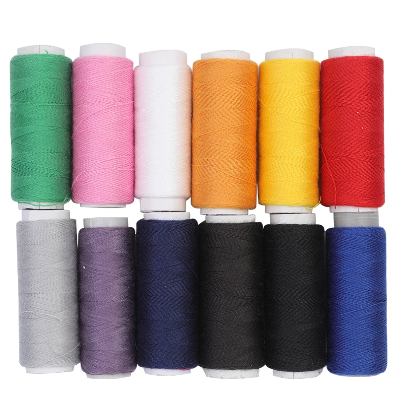 12 Spools/lot Sewing Thread Yarn Strong And Durable Thread High Quality