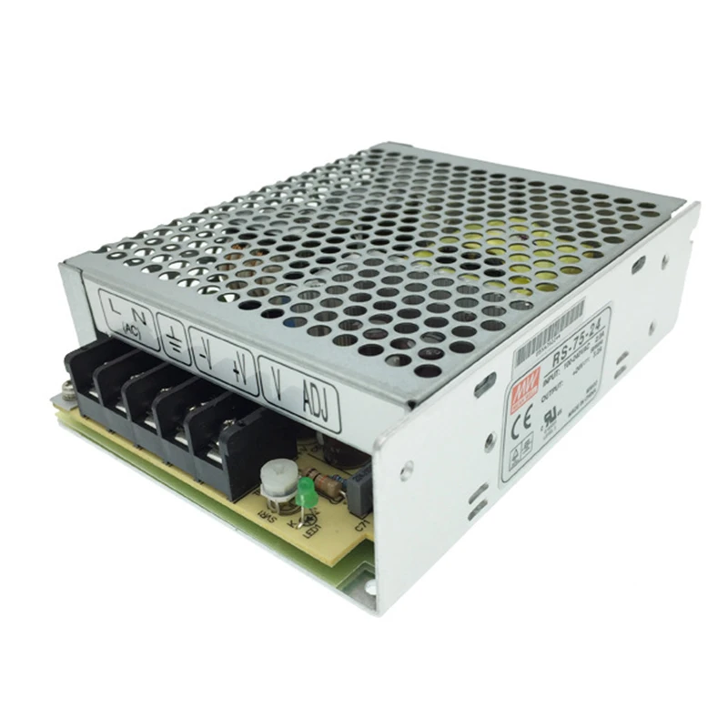 MEAN WELL 75W 5V 12V 15V 24V 48V Одиночный выходной импульсный источник питания RS-75-5 RS-75-12 RS-75-15 RS-75-24 RS-75-48
