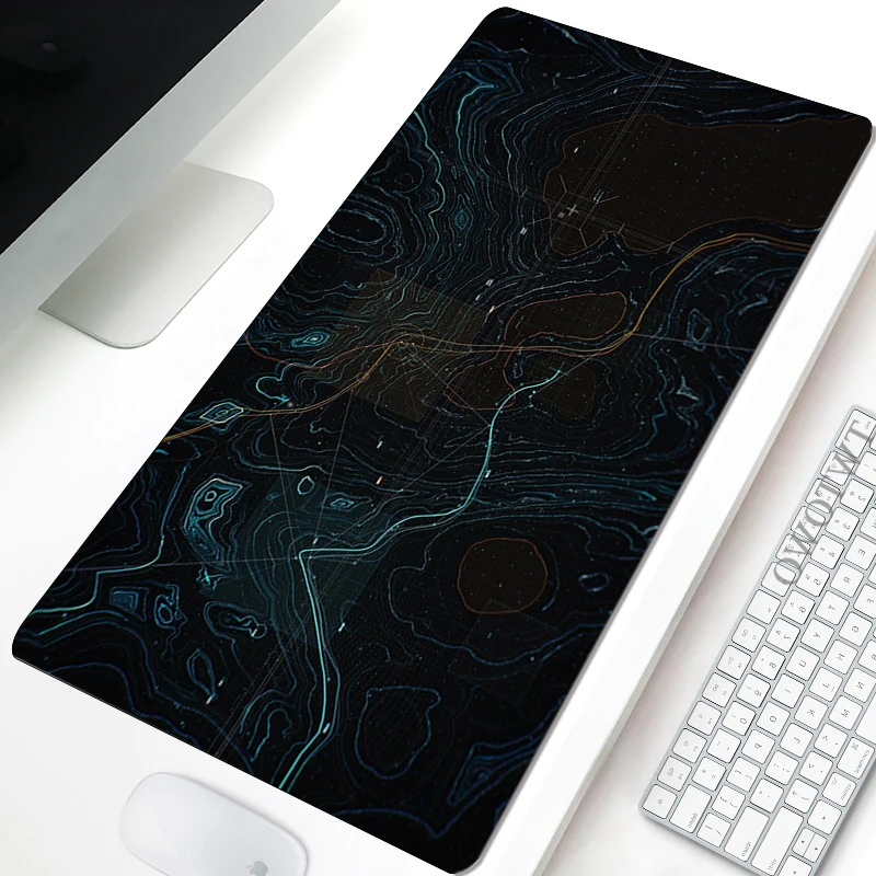 Mouse Pad Gamer HD New XXL keyboard pad MousePads Mouse Mat Black Abstract Texture Laptop Carpet Anti-slip Soft Office Table Mat