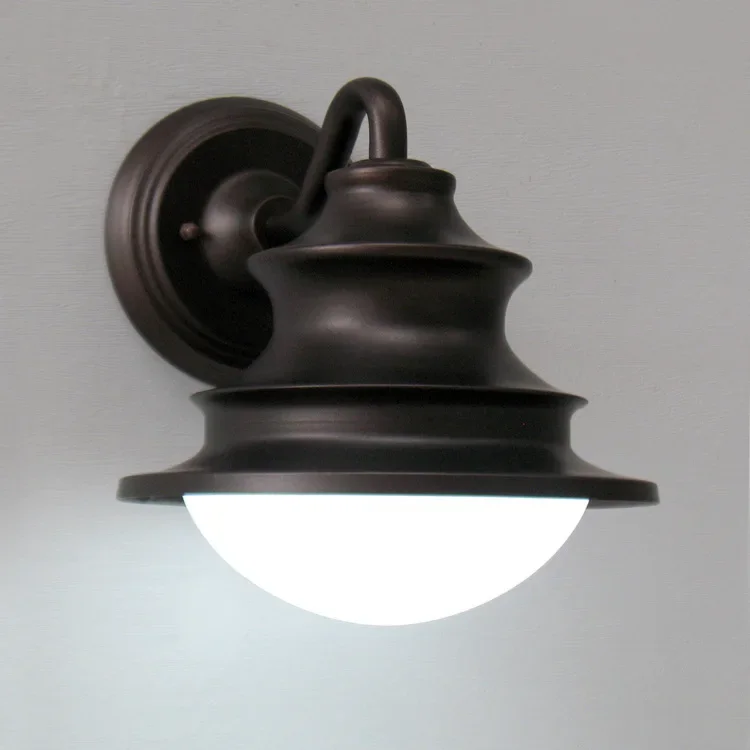 Indoor&outdoor Porch Light Glass Ball Vintage Waterproof Hallway Wall Lamp Sconce Iron+glass Coffee Color E27 Base 110V/220V шампунь бессолевой восстанавливающий honma tokyo coffee care light 300 мл