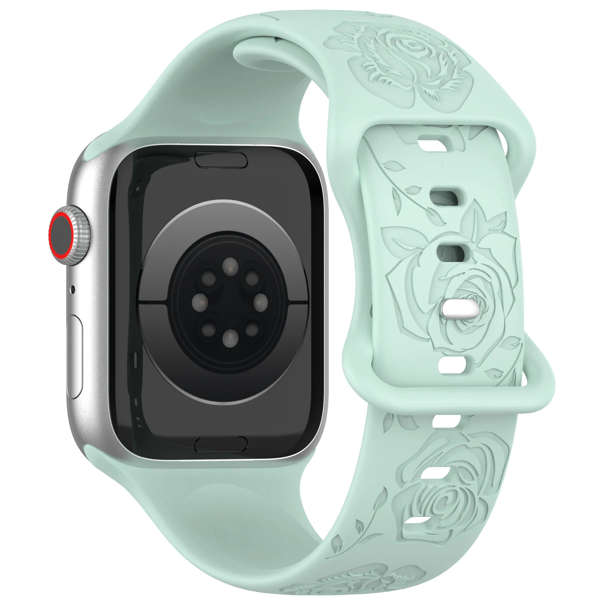 Premium Soft Silicone Watch Strap with Pattern Design