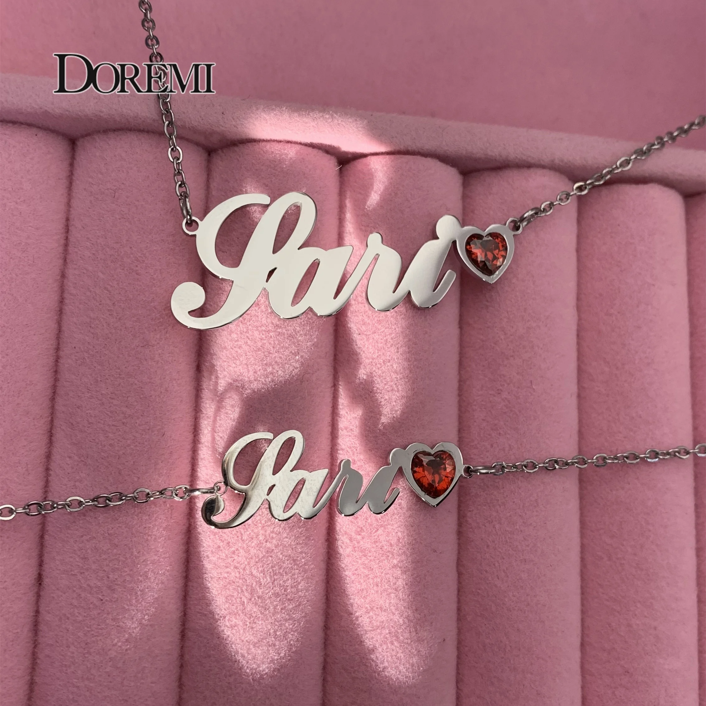 Stainless name neckalce Custom Name Personalized Name Necklaces for Women Jewelry Gold Filled Heart Statement Choker Bijoux