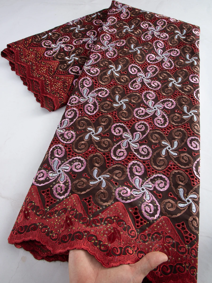 French Nigerian Swiss Voile Lace Fabric For Party Evening TY3000