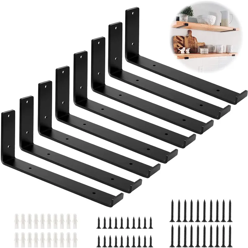 Quadro de Ferro Montado na Parede Suporte Multifuncional Suporte de Canto Decorativo Industrial Acessórios Pesados para Móveis