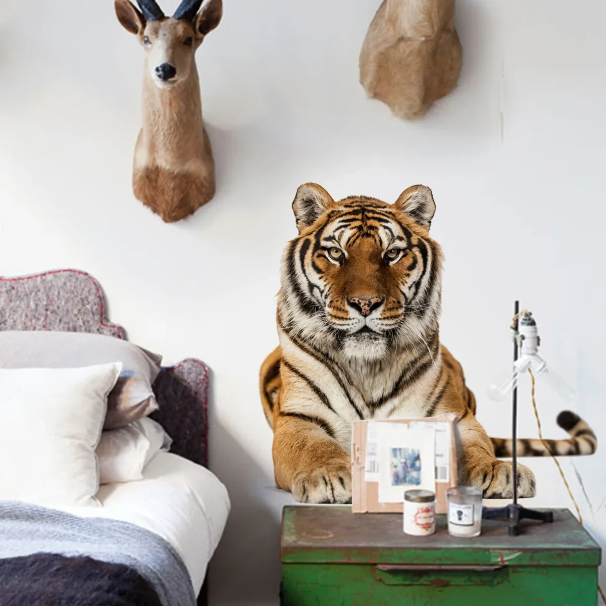 Lifelike Tiger Wall Decals – Removable Vinyl Stickers For Nursery, Kids Room, Living Room, Easy To Apply & Reposition - View #4