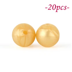 Vibrant Silicone Beads Set for DIY Jewelry & Crafting - 20 - Piece Collection (Metallic Gold)