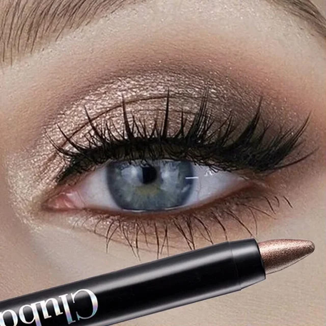 Double-sided Eyeshadow Stick Highlighter Brightening Pen with Pearlescent Glitter Matte Finish Shimmer Pigment Lasting EyeShadow