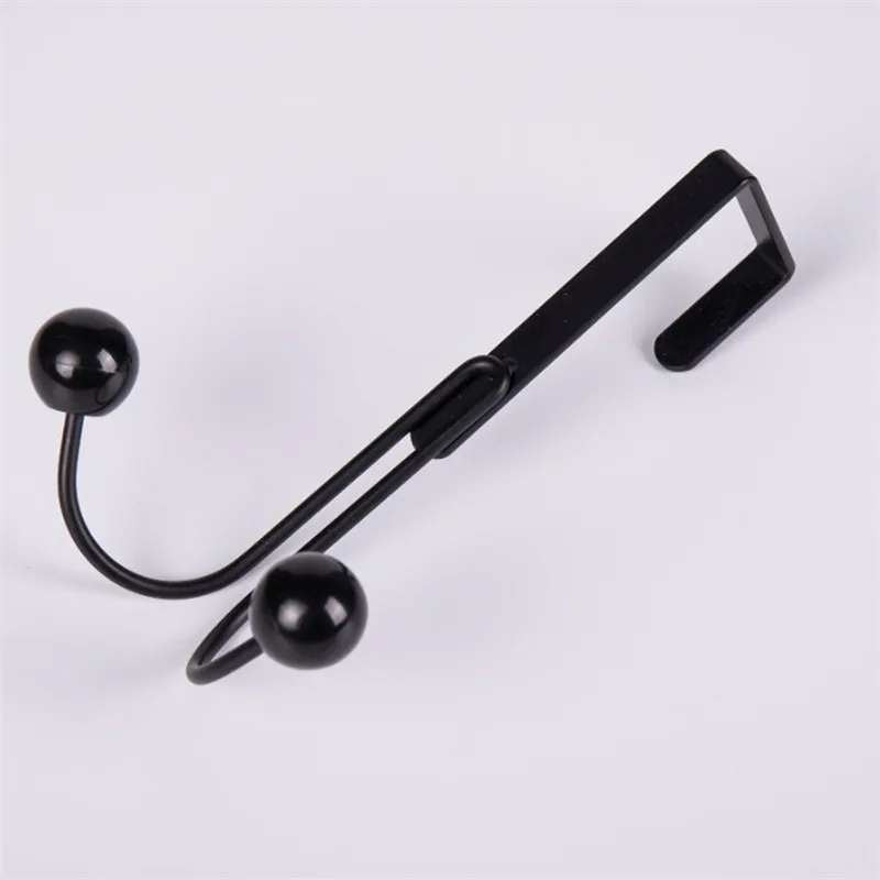 Double Hanger Hooks Over The Door Free Punching for Hanging Hats Bags Holder Tie Scarf Key Hook Clothes Coats Rack Towel Shelf storage hook door hook
