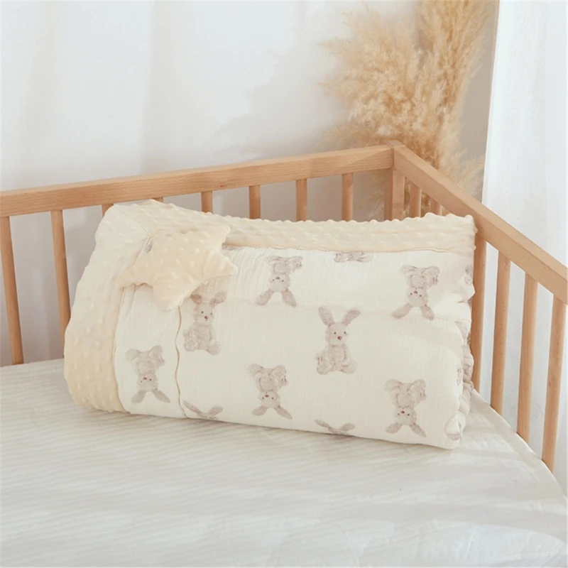 Baby Swaddles Blanket Autumn Winter Wrap Towel for Infant Boys Girls Breathable Double-Side Newborn Cosy Bedding Stuff Wrap Quil