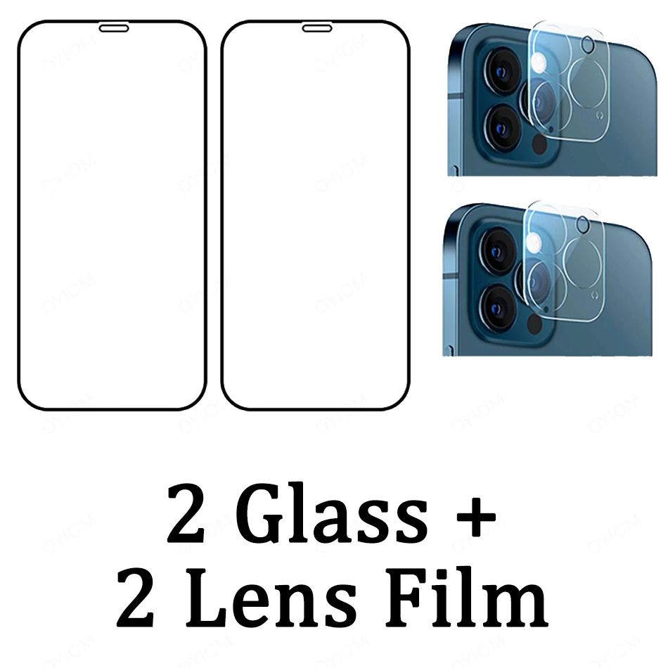 best screen guard for mobile Tempered Glass For IPhone 13 Pro Max Apple 13 Mini Screen Protector 3D Camera Lens iPhone 13Mini  Full Cover Film 13Pro Max Case phone screen protectors Screen Protectors