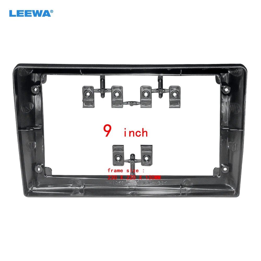 

LEEWA автомобильная аудиосистема 9 "большой экран панель приборной панели рамка комплект адаптер для KIA Ceed (2010-2012) фоторамка # CA7718