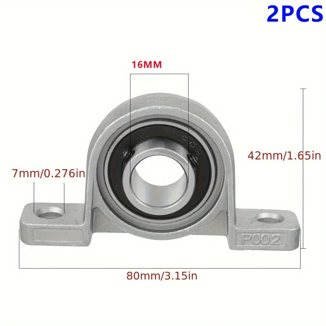 Ceramic Bearing Carbide Bearing Balls 2/10Pcs KP002 KFL002 15mm Bore Zinc Alloy Inner Ball Mounted Pillow Block Insert Bearing KP002 KFL002 16MM