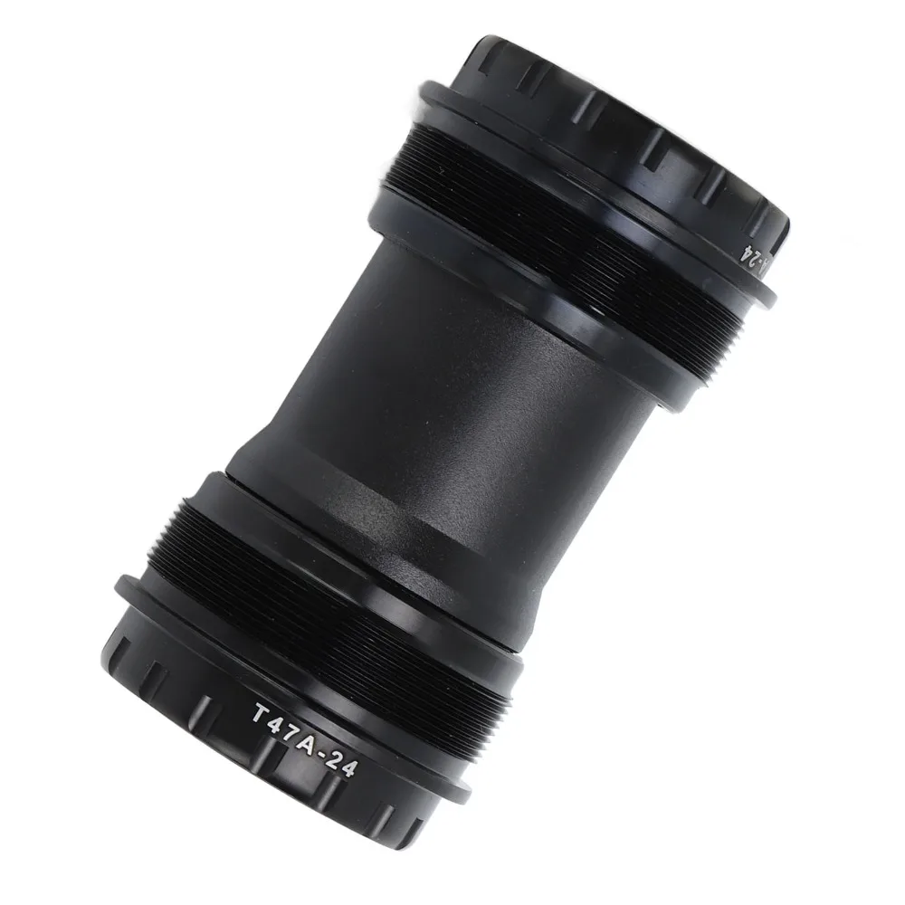 24mm 내경 하단 브래킷 알루미늄 합금 밀폐형 베어링 로드 바이크 하단 브래킷 경량 블랙
